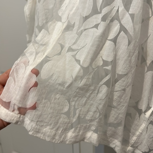 ASOS White Floral Dress Shirt - Picture 3 of 7